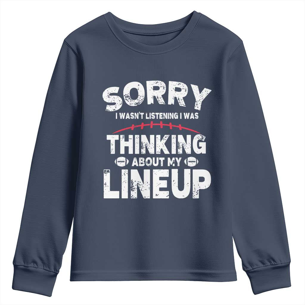 Funny Fantasy Football Player Youth Sweatshirt Commissioner Draft Party - Wonder Print Shop