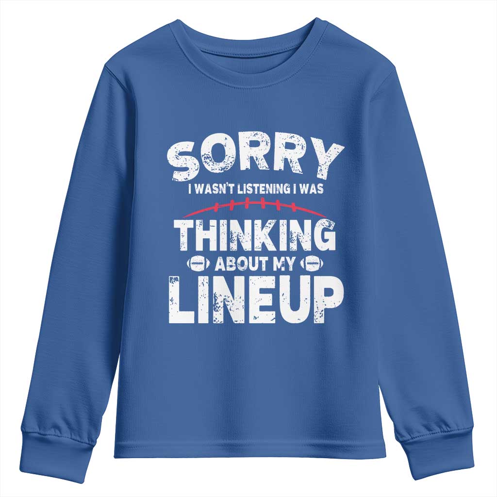 Funny Fantasy Football Player Youth Sweatshirt Commissioner Draft Party - Wonder Print Shop