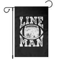 Football Linemen Garden Flag Vintage Offensive Lineman - Wonder Print Shop