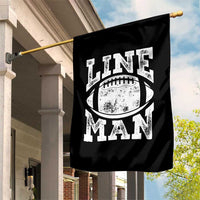 Football Linemen Garden Flag Vintage Offensive Lineman - Wonder Print Shop