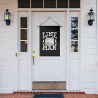 Football Linemen Garden Flag Vintage Offensive Lineman - Wonder Print Shop