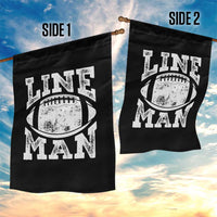Football Linemen Garden Flag Vintage Offensive Lineman - Wonder Print Shop