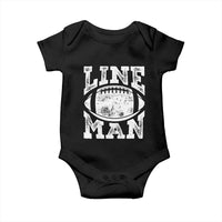 Football Linemen Baby Onesie Vintage Offensive Lineman - Wonder Print Shop