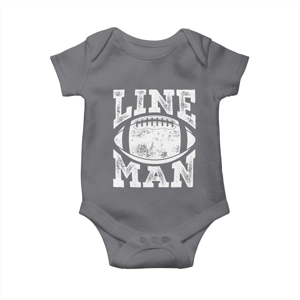Football Linemen Baby Onesie Vintage Offensive Lineman - Wonder Print Shop