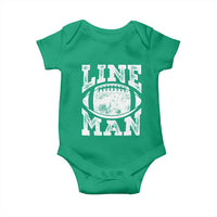 Football Linemen Baby Onesie Vintage Offensive Lineman - Wonder Print Shop
