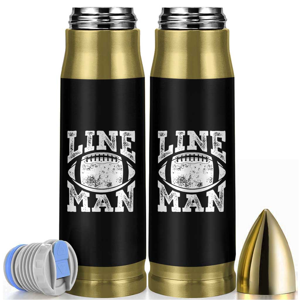Football Linemen Bullet Tumbler Vintage Offensive Lineman - Wonder Print Shop