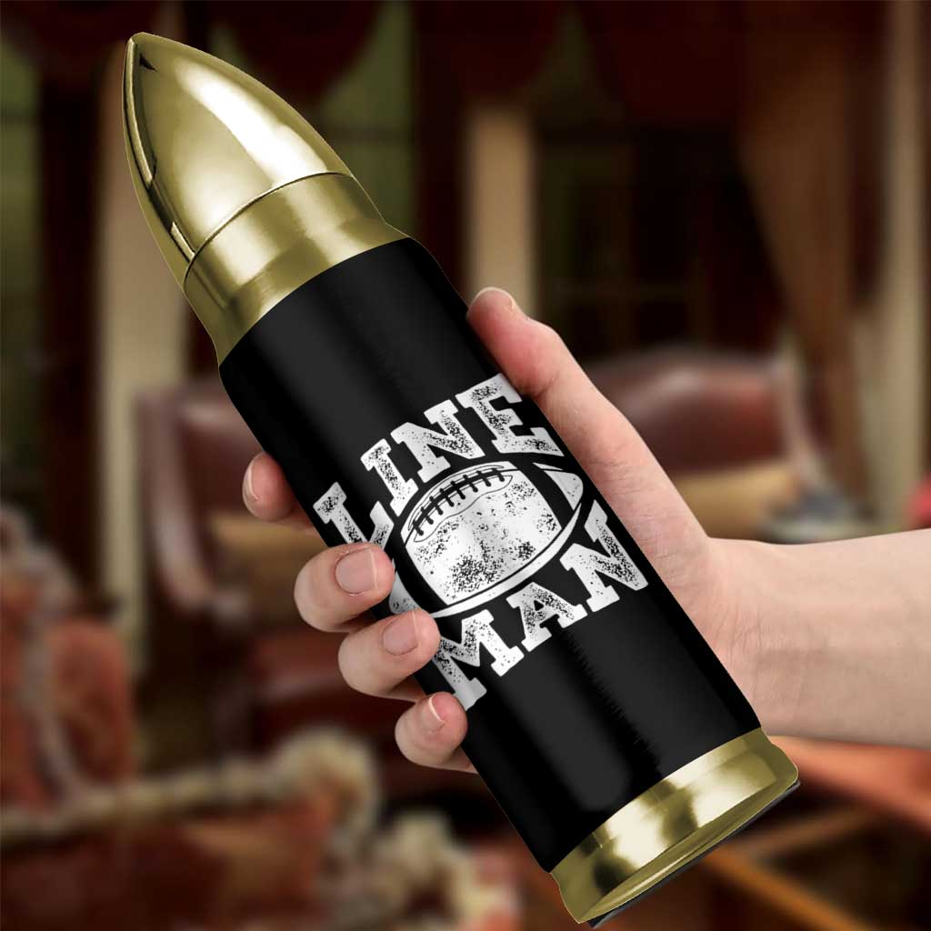 Football Linemen Bullet Tumbler Vintage Offensive Lineman - Wonder Print Shop