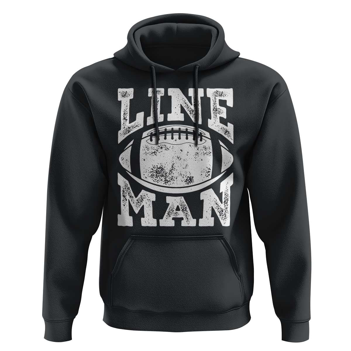 Football Linemen Hoodie Vintage Offensive Lineman - Wonder Print Shop