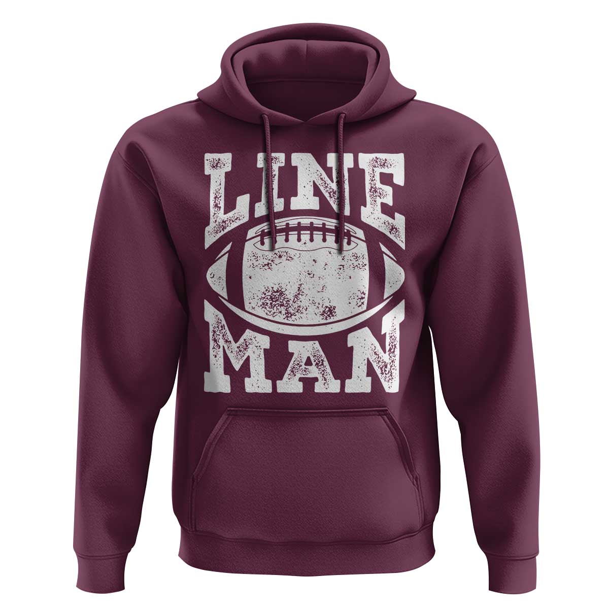Football Linemen Hoodie Vintage Offensive Lineman - Wonder Print Shop