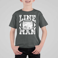 Football Linemen T Shirt For Kid Vintage Offensive Lineman - Wonder Print Shop