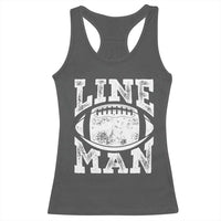 Football Linemen Racerback Tank Top Vintage Offensive Lineman - Wonder Print Shop