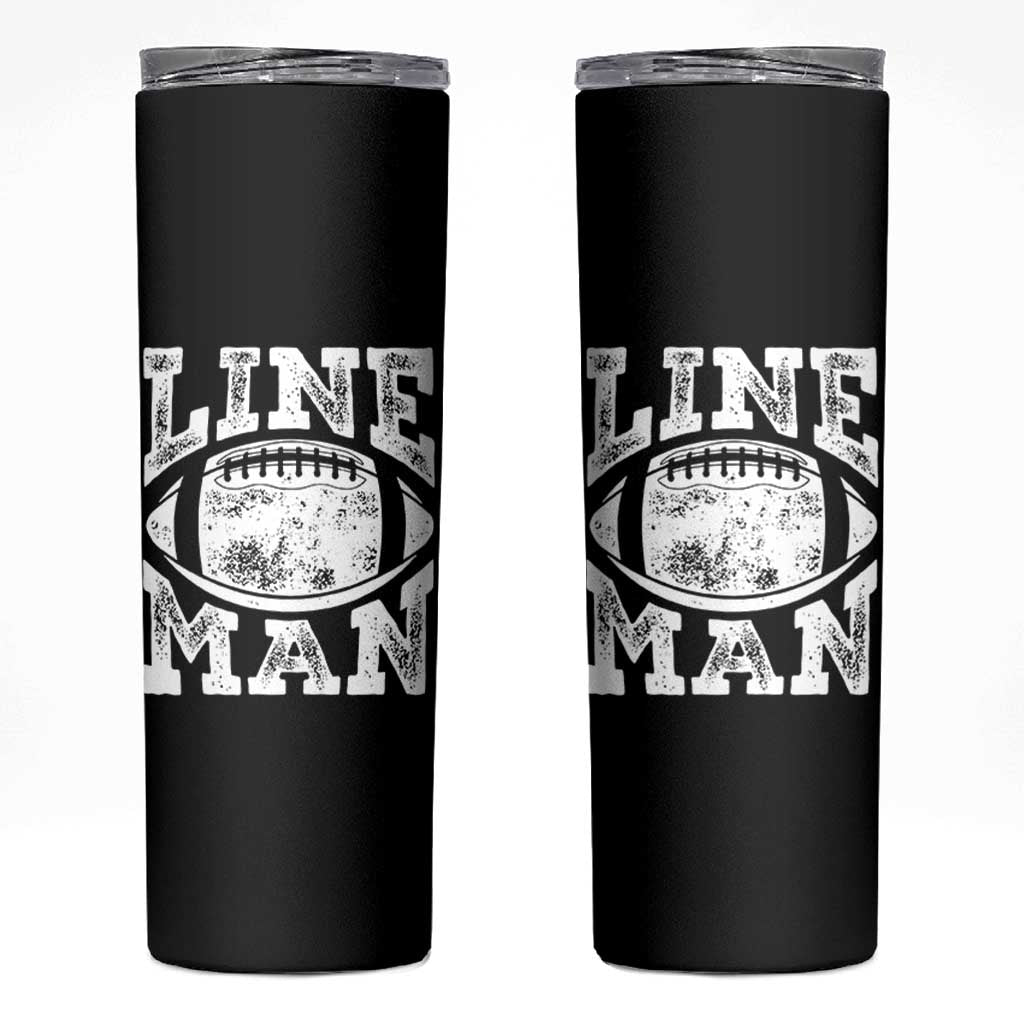 Football Linemen Skinny Tumbler Vintage Offensive Lineman - Wonder Print Shop