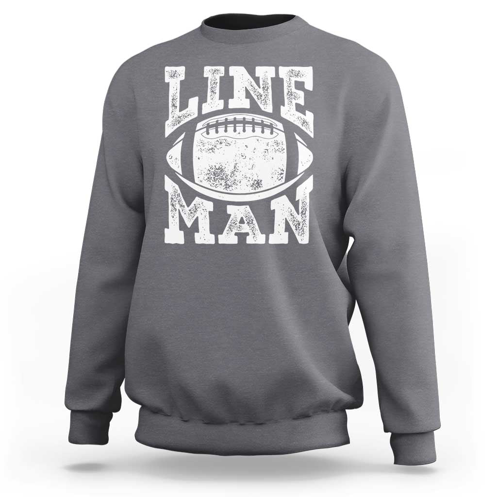 Football Linemen Sweatshirt Vintage Offensive Lineman - Wonder Print Shop