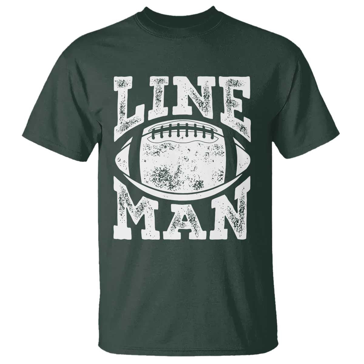 Football Linemen T Shirt Vintage Offensive Lineman - Wonder Print Shop