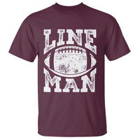Football Linemen T Shirt Vintage Offensive Lineman - Wonder Print Shop