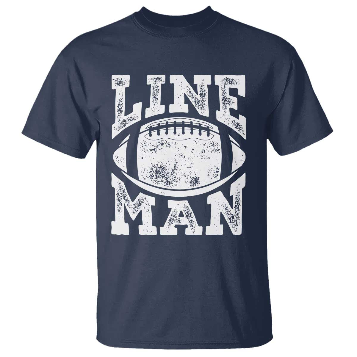 Football Linemen T Shirt Vintage Offensive Lineman - Wonder Print Shop