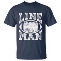 Football Linemen T Shirt Vintage Offensive Lineman - Wonder Print Shop