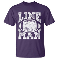 Football Linemen T Shirt Vintage Offensive Lineman - Wonder Print Shop