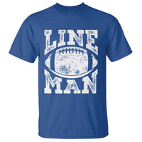 Football Linemen T Shirt Vintage Offensive Lineman - Wonder Print Shop