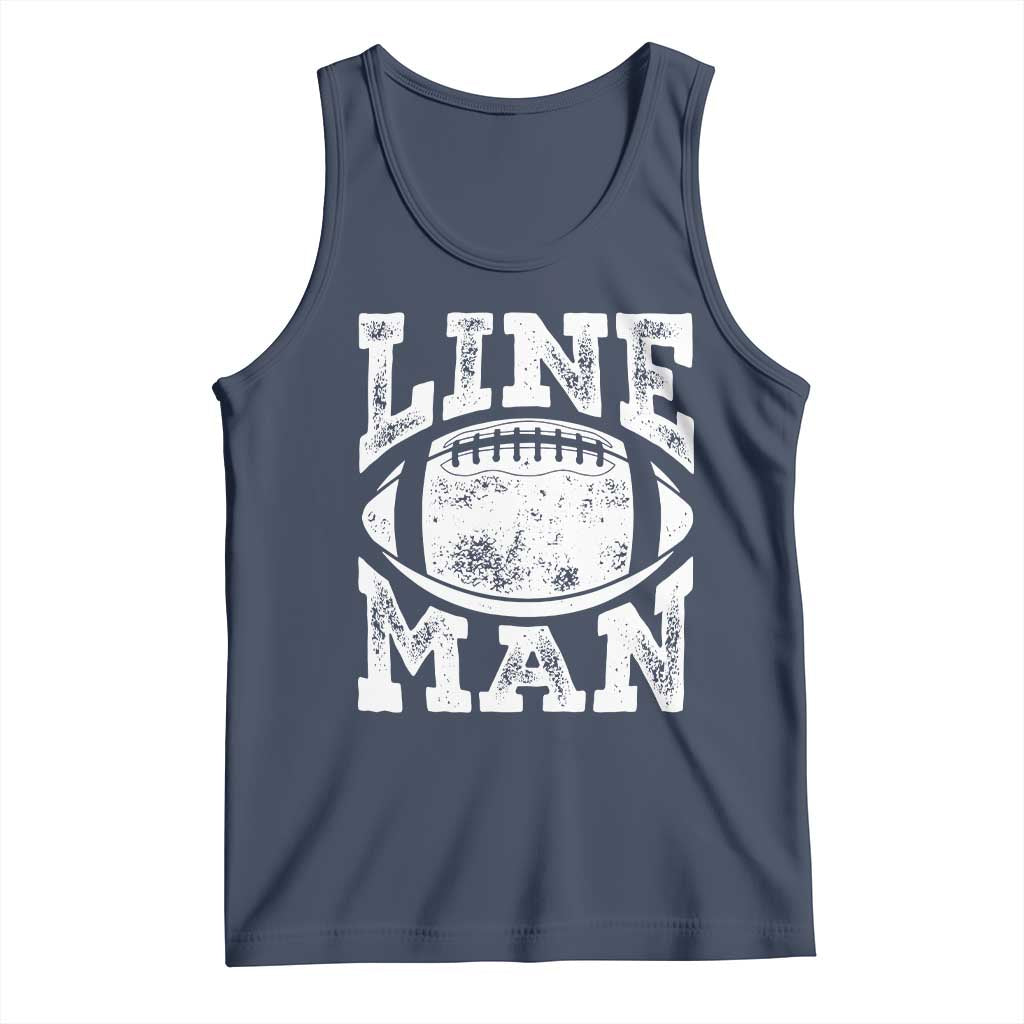 Football Linemen Tank Top Vintage Offensive Lineman - Wonder Print Shop