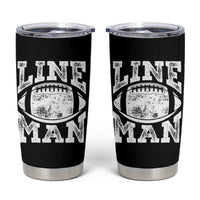 Football Linemen Tumbler Cup Vintage Offensive Lineman - Wonder Print Shop