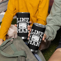 Football Linemen Tumbler Cup Vintage Offensive Lineman - Wonder Print Shop