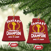 Fantasy Football Legend Christmas Ornament Suck It Loser Funny Champ Champion Draft - Wonder Print Shop