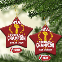 Fantasy Football Legend Christmas Ornament Suck It Loser Funny Champ Champion Draft - Wonder Print Shop