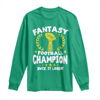 Fantasy Football Legend Long Sleeve Shirt Suck It Loser Funny Champ Champion Draft - Wonder Print Shop
