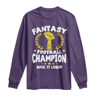Fantasy Football Legend Long Sleeve Shirt Suck It Loser Funny Champ Champion Draft - Wonder Print Shop
