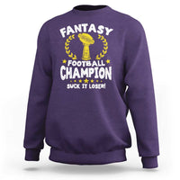 Fantasy Football Legend Sweatshirt Suck It Loser Funny Champ Champion Draft - Wonder Print Shop