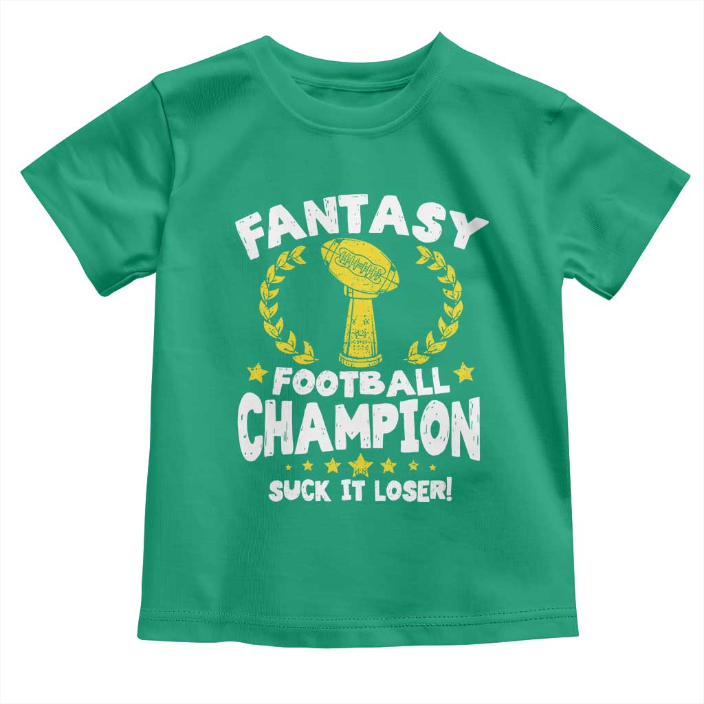 Fantasy Football Legend Toddler T Shirt Suck It Loser Funny Champ Champion Draft - Wonder Print Shop