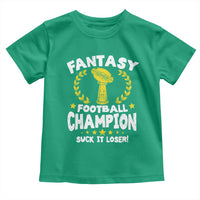 Fantasy Football Legend Toddler T Shirt Suck It Loser Funny Champ Champion Draft - Wonder Print Shop