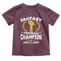 Fantasy Football Legend Toddler T Shirt Suck It Loser Funny Champ Champion Draft - Wonder Print Shop
