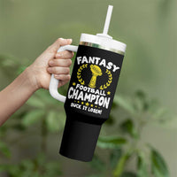 Fantasy Football Legend Tumbler With Handle Suck It Loser Funny Champ Champion Draft - Wonder Print Shop