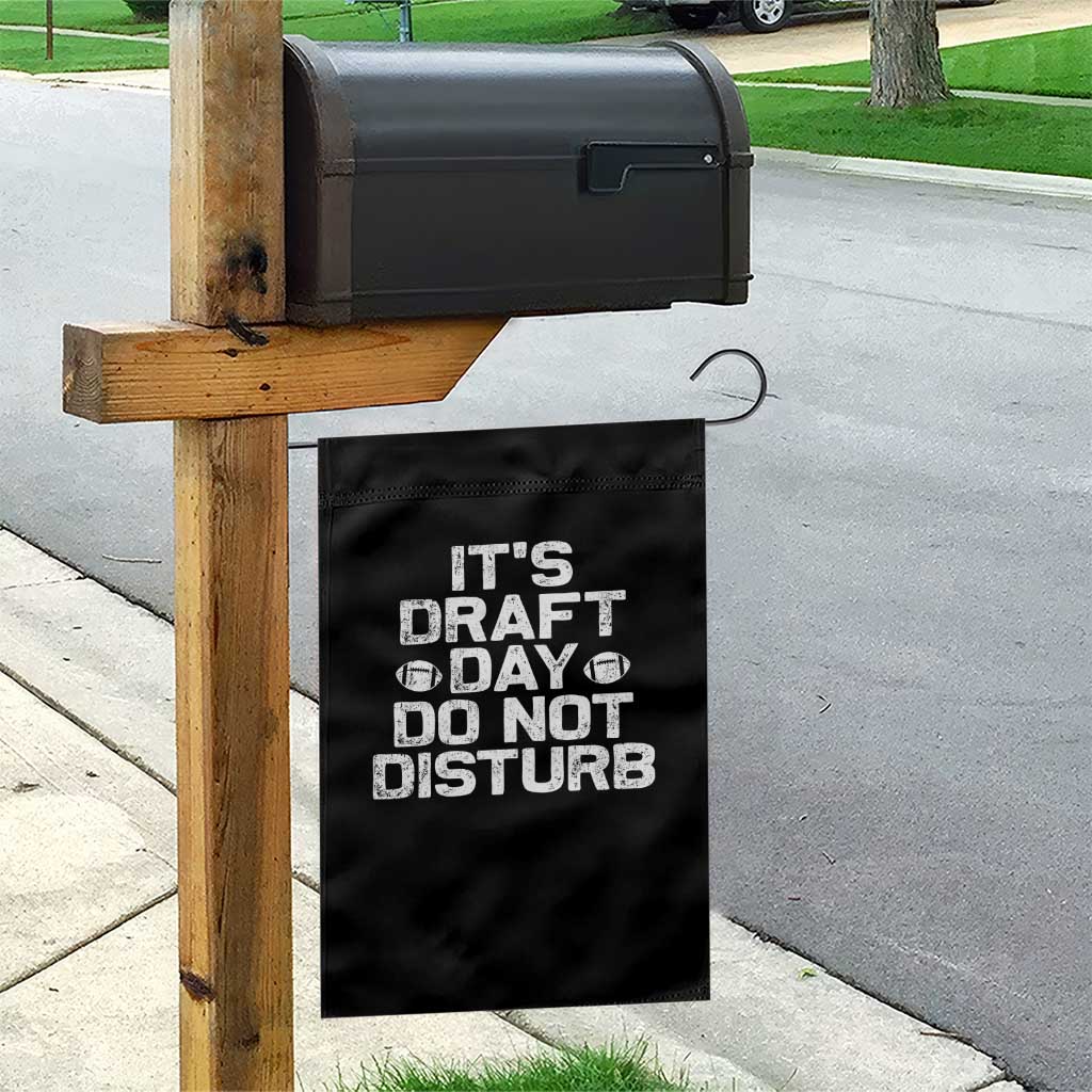 Funny Fantasy Football Garden Flag It's Draft Day Do Not Disturb - Wonder Print Shop