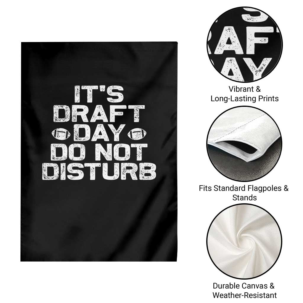 Funny Fantasy Football Garden Flag It's Draft Day Do Not Disturb - Wonder Print Shop