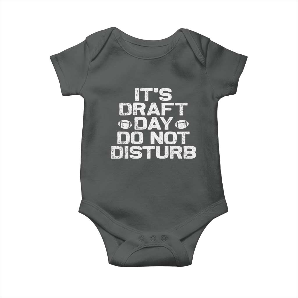 Funny Fantasy Football Baby Onesie It's Draft Day Do Not Disturb - Wonder Print Shop