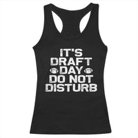 Funny Fantasy Football Racerback Tank Top It's Draft Day Do Not Disturb - Wonder Print Shop