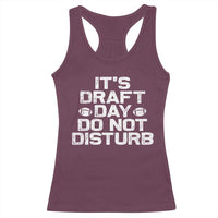 Funny Fantasy Football Racerback Tank Top It's Draft Day Do Not Disturb - Wonder Print Shop