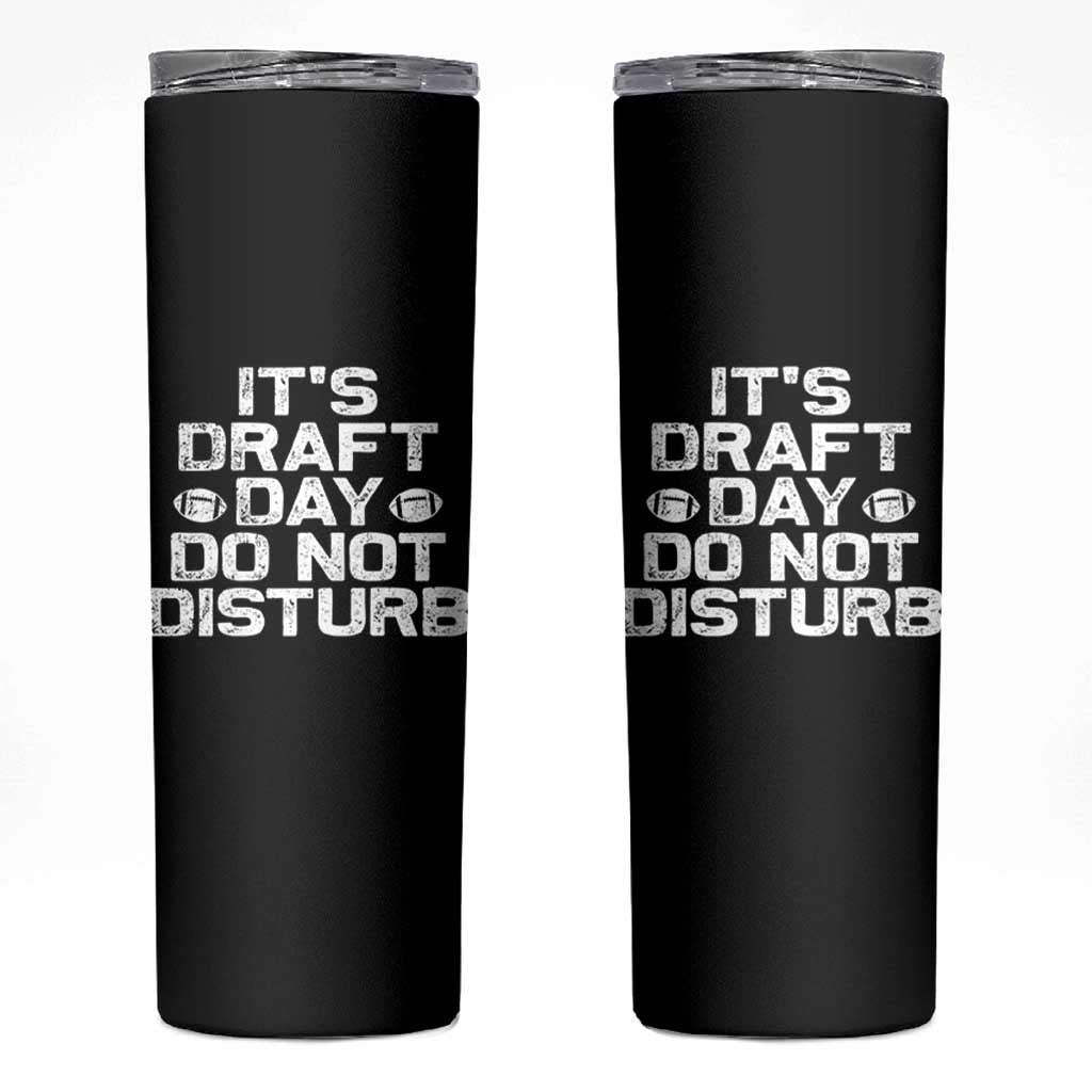 Funny Fantasy Football Skinny Tumbler It's Draft Day Do Not Disturb - Wonder Print Shop
