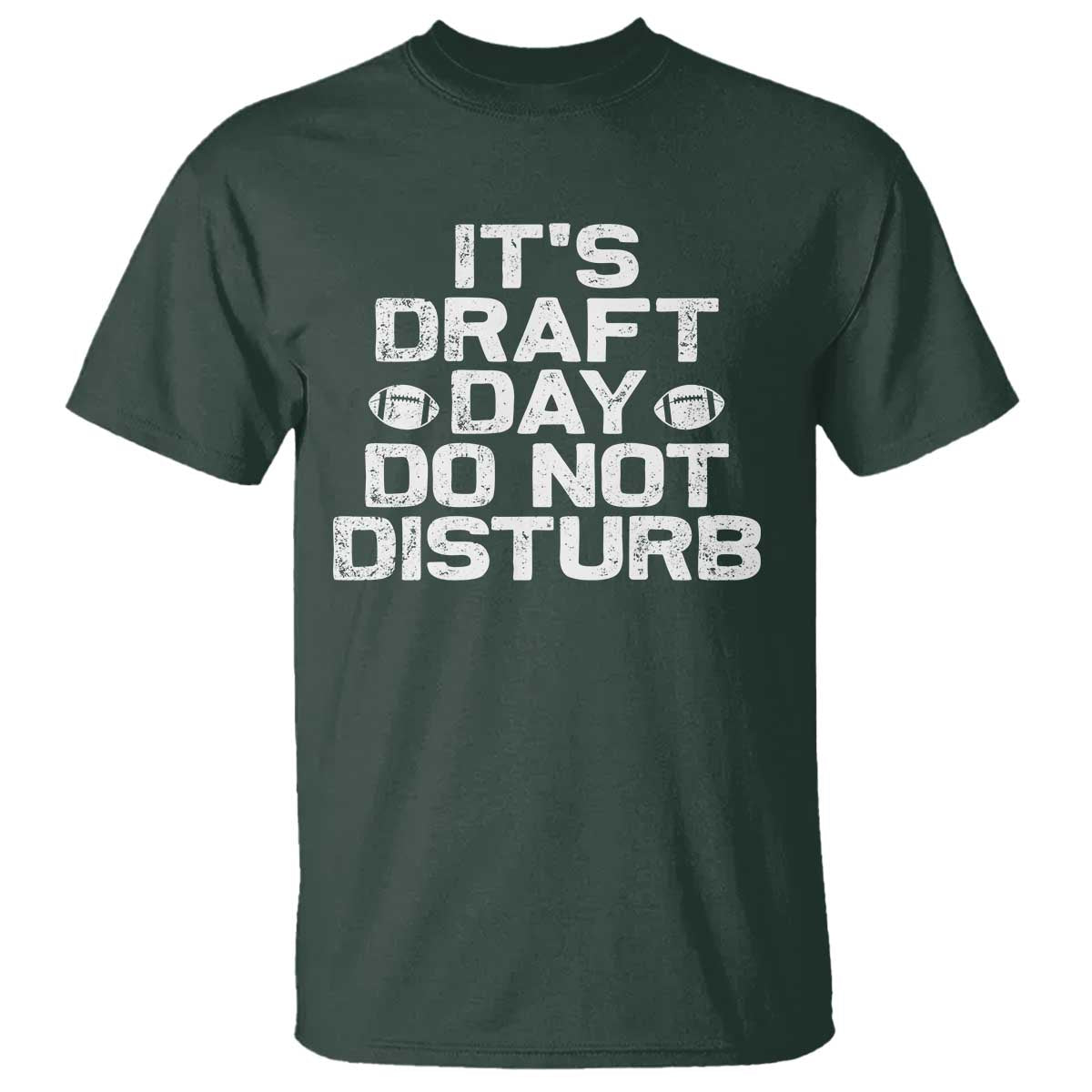 Funny Fantasy Football T Shirt It's Draft Day Do Not Disturb - Wonder Print Shop