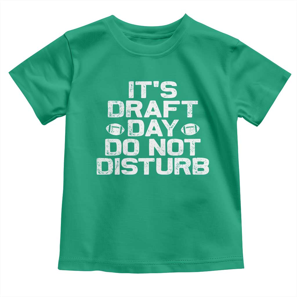 Funny Fantasy Football Toddler T Shirt It's Draft Day Do Not Disturb - Wonder Print Shop