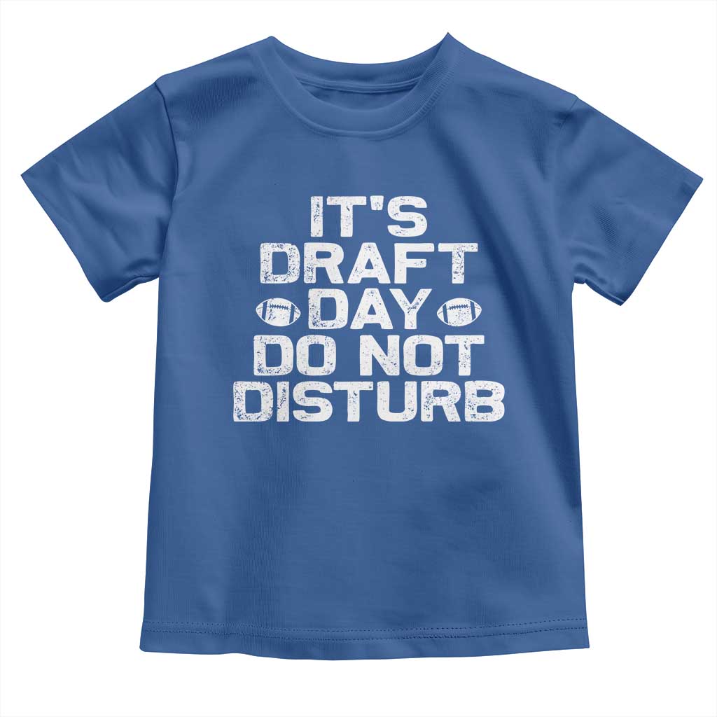Funny Fantasy Football Toddler T Shirt It's Draft Day Do Not Disturb - Wonder Print Shop