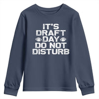Funny Fantasy Football Youth Sweatshirt It's Draft Day Do Not Disturb - Wonder Print Shop