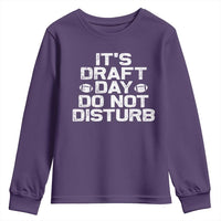 Funny Fantasy Football Youth Sweatshirt It's Draft Day Do Not Disturb - Wonder Print Shop
