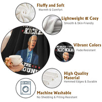 Funny Fantasy Football Throw Blanket Joe Biden Confused Drafting Kicker Draft Party - Wonder Print Shop