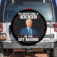 Funny Fantasy Football Spare Tire Cover Joe Biden Confused Drafting Kicker Draft Party - Wonder Print Shop