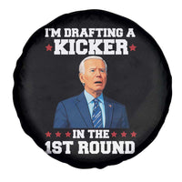 Funny Fantasy Football Spare Tire Cover Joe Biden Confused Drafting Kicker Draft Party - Wonder Print Shop