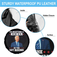 Funny Fantasy Football Spare Tire Cover Joe Biden Confused Drafting Kicker Draft Party - Wonder Print Shop